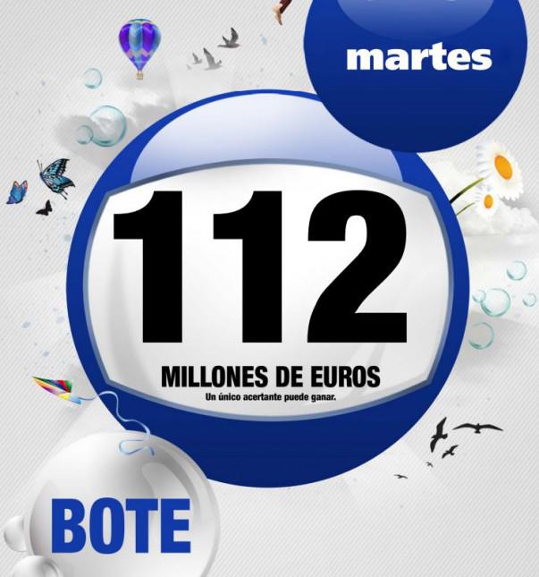 Bote de 112 millones de Euros | Foto: cartel LAE
