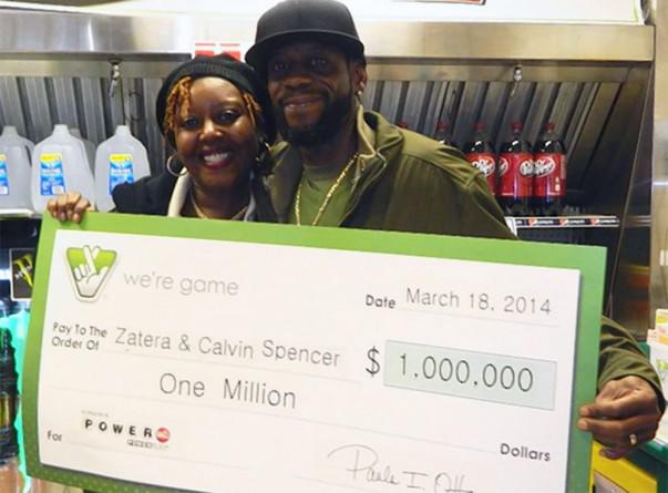 Calvin y Zatera Spencer ganaron 1 millón en Powerball | Foto: Virginia Lottery
