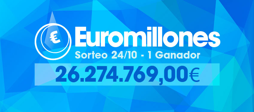 Resultados y ganadores del sorteo de Euromillones del martes 24 de octubre