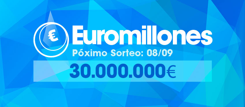 El bote estimado para el próximo sorteo de Euromillones será de 30 millones de euros