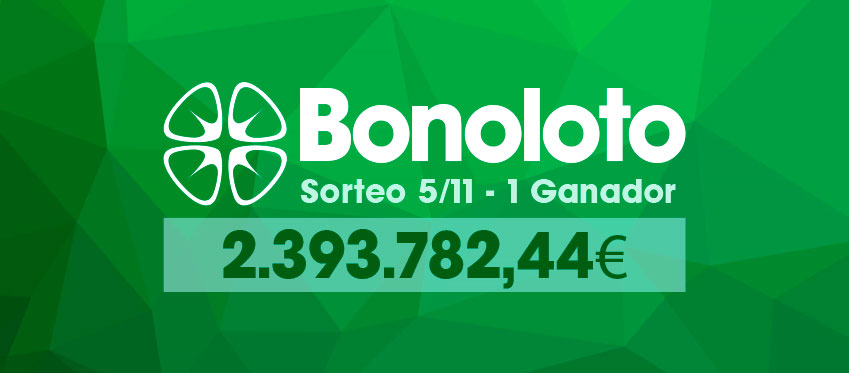 Resultados y ganadores del sorteo de Bonoloto del domingo 5 de noviembre