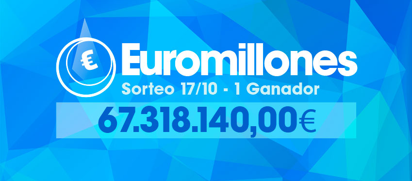 Resultados y ganadores del sorteo de Euromillones del martes 17 de octubre