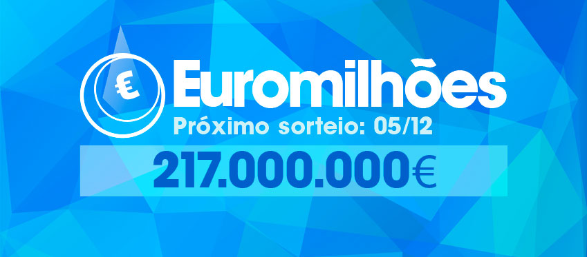 O jackpot de terça-feira será o terceiro maior da história da Euromilhões